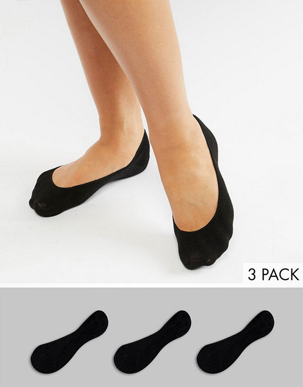 Monki 3-pack svarta ballerinastrumpor