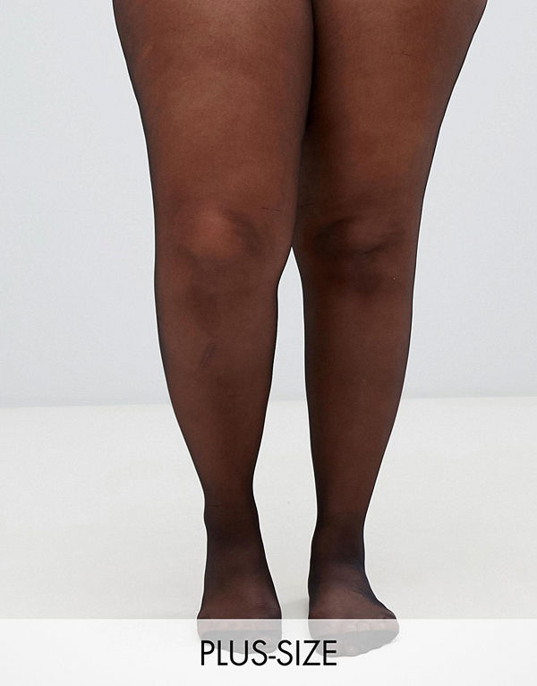 Pretty Polly Svarta Curve tights med söm baktill