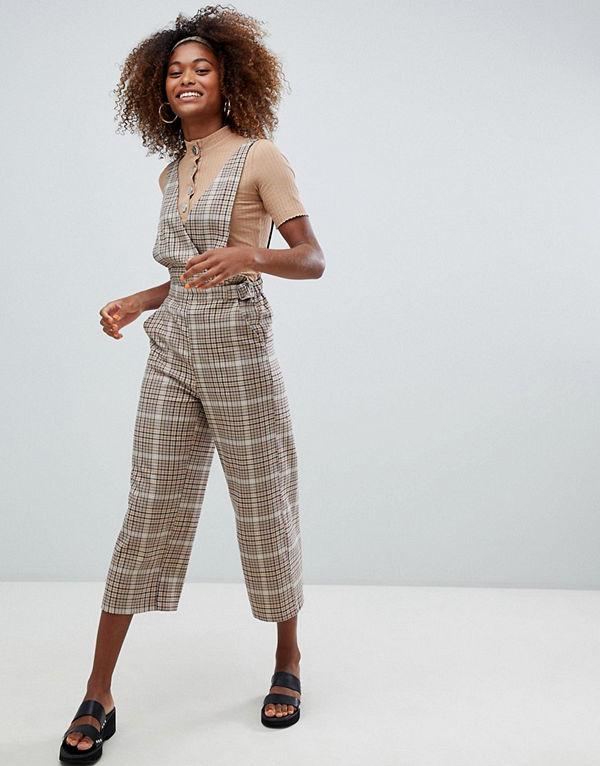 Bershka Rutig jumpsuit