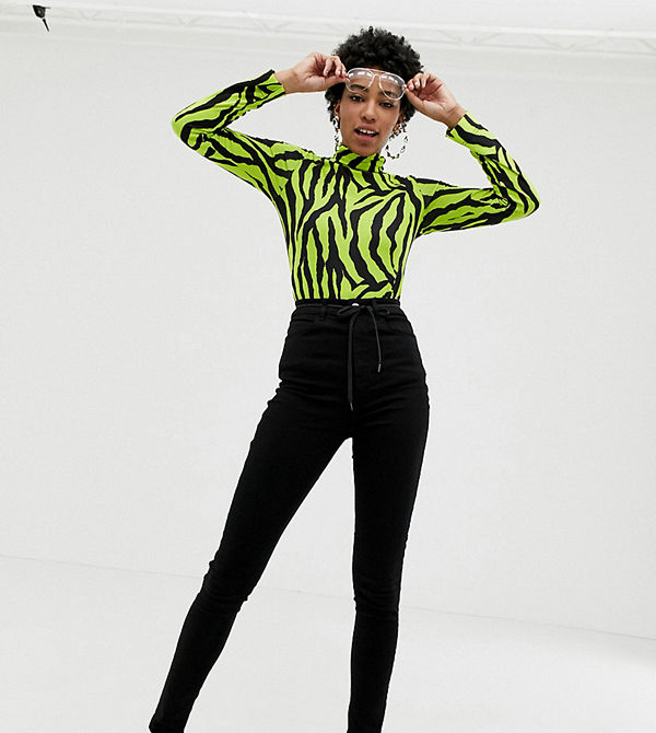 Collusion Tall x001 Svarta skinny jeans