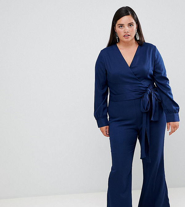 UNIQUE21 Hero Unique 21 Hero Jumpsuit med långa ärmar och knytning framtill