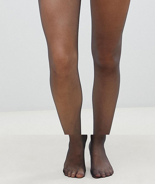 Gipsy Mjuka lyxiga skimrande i 15 denier 2 pack i svart Barely black
