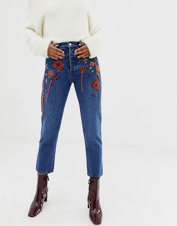 ASOS DESIGN Florence Mellanblå