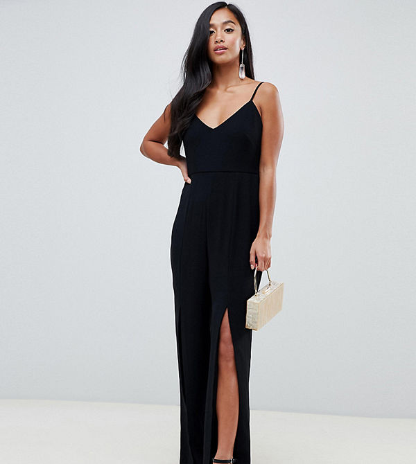 Forever New Petite Svart jumpsuit med slits