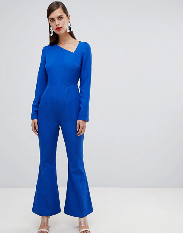 Unique21 Asymmetrisk långärmad jumpsuit