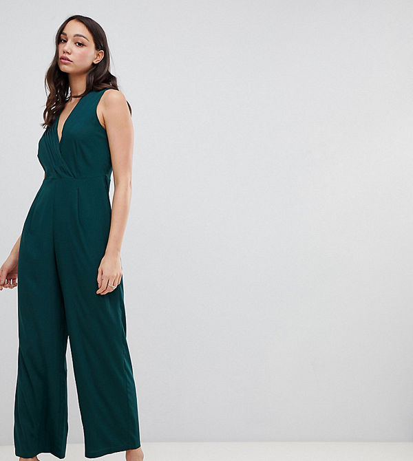 Vero Moda Tall Jumpsuit med omlotteffekt Ponderosa pine