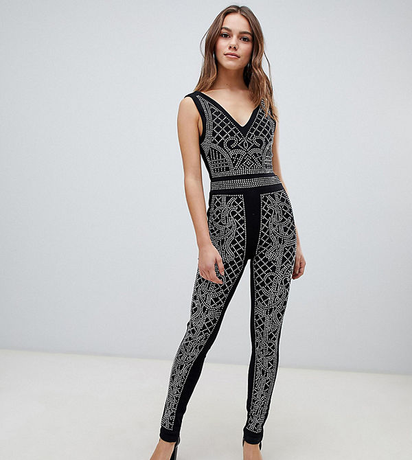 Parisian Petite Utsmyckad jumpsuit