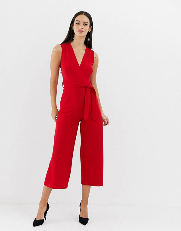Unique21 Skräddarsydd jumpsuit med omlottdesign fram