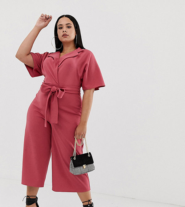Boohoo Plus Mörkrosa