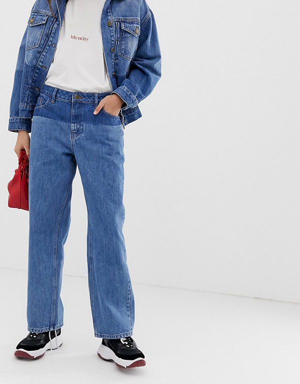 Iden Denim Virginia Jeans i boyfriend-modell med skuggdetalj i ekologisk