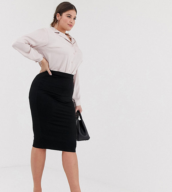 ASOS Curve Pennkjol i jersey