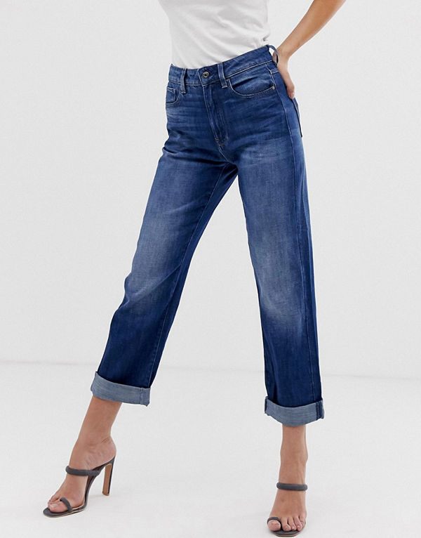 G-Star 3301 Baggy boyfriendjeans Dk sliten