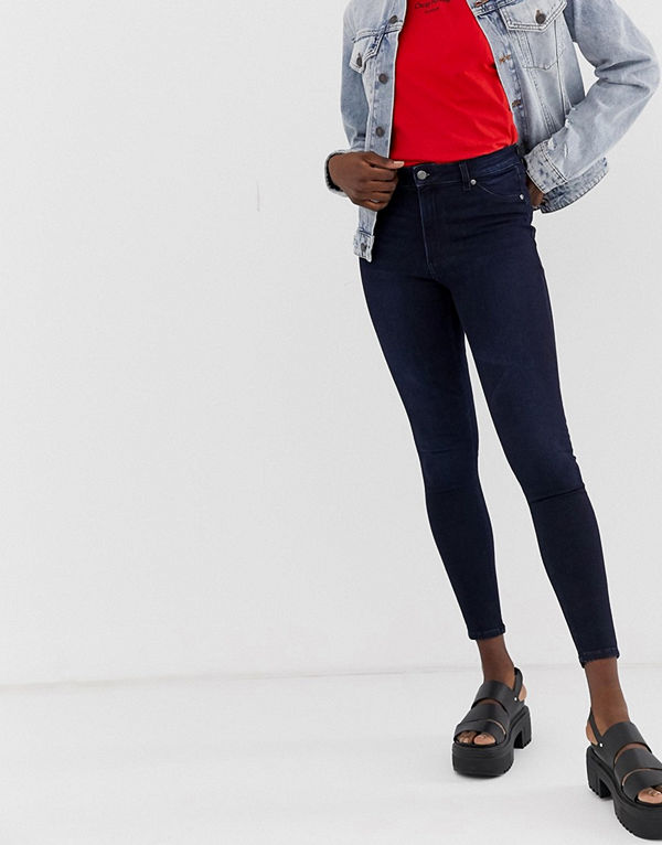 Cheap Monday High Spray Skinny jeans med hög midja Vapour blue