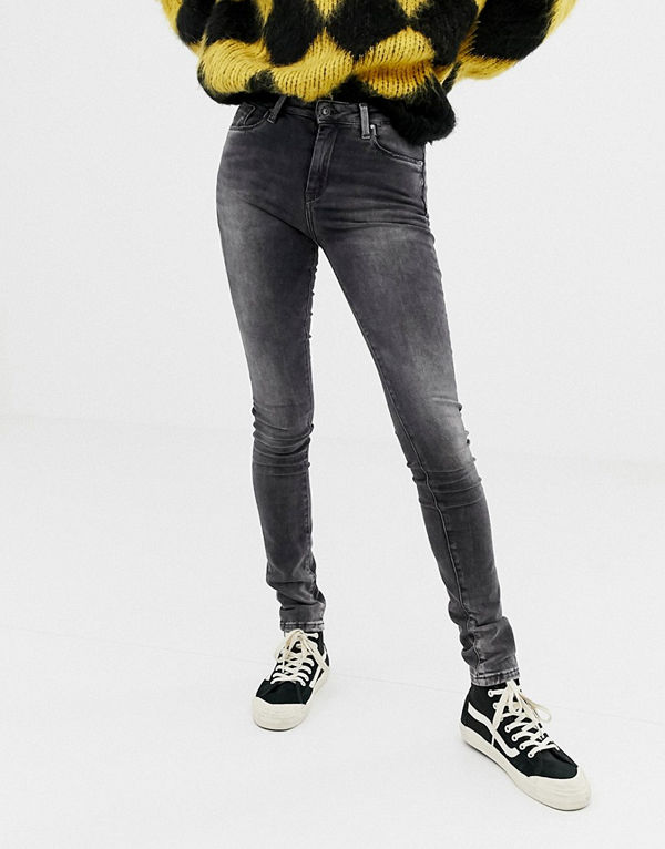 Pepe Jeans Regent Skinny jeans Urtvättad grå färg