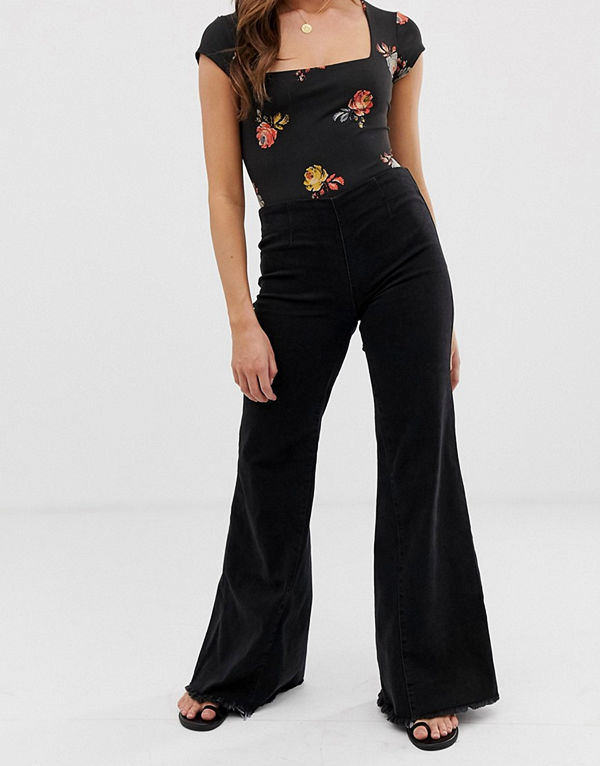 Free People Drapey Flared jeans