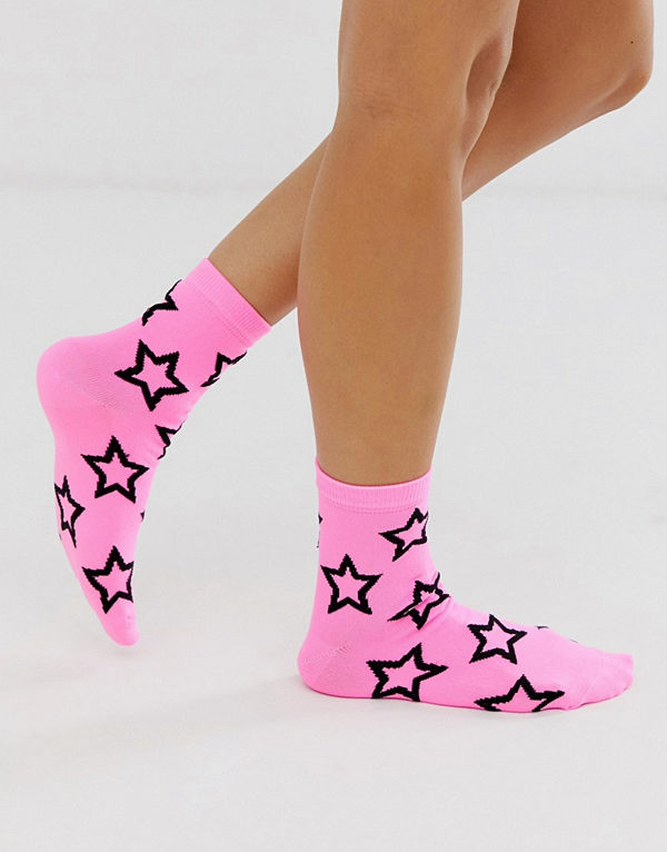 ASOS DESIGN Stjärnmönstrade strumpor