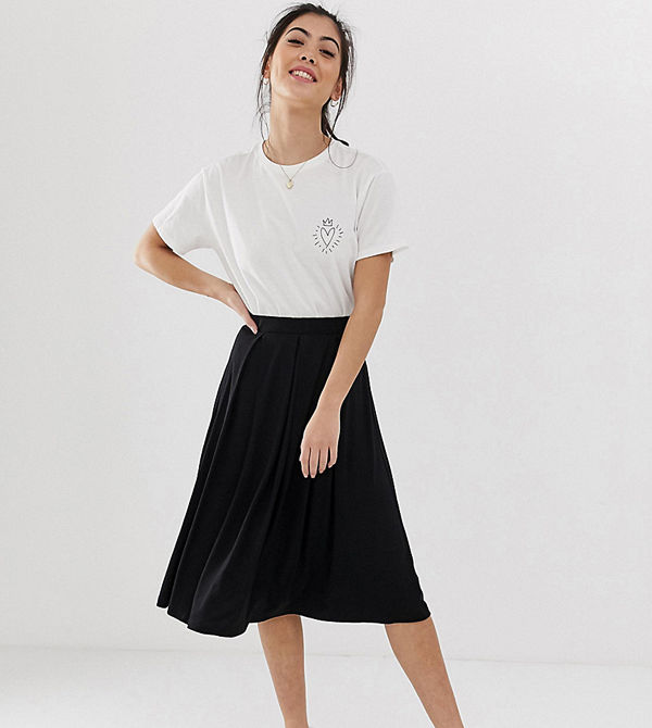 ASOS Petite Veckad midikjol