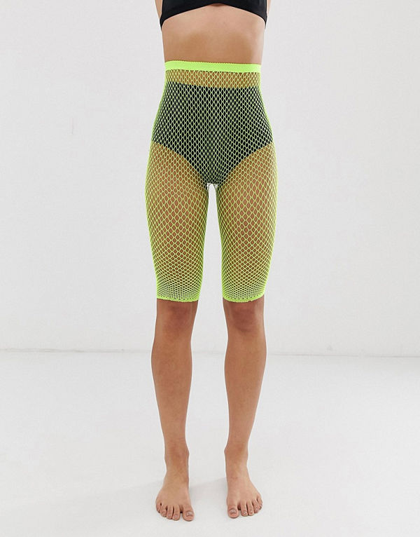 Gipsy Neongröna fisknätsshorts Neongrön