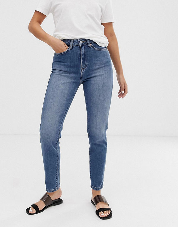 Northmore Denim Skinny jeans i ekologisk bomull med extra hög midja Vintage mellanblå