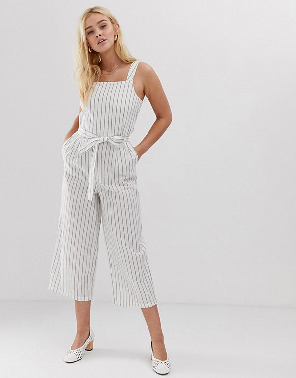 Only Randig jumpsuit Molndansare med remsa