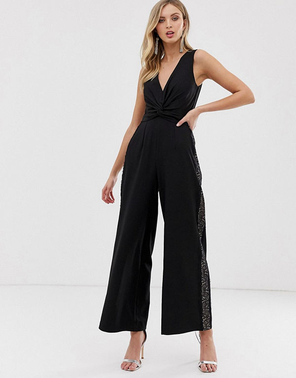 Little Mistress Jumpsuit med kontrasterande spets