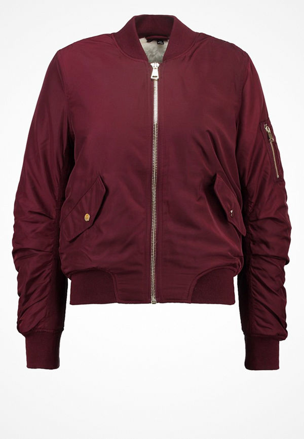Topshop Bomberjacka burgundy