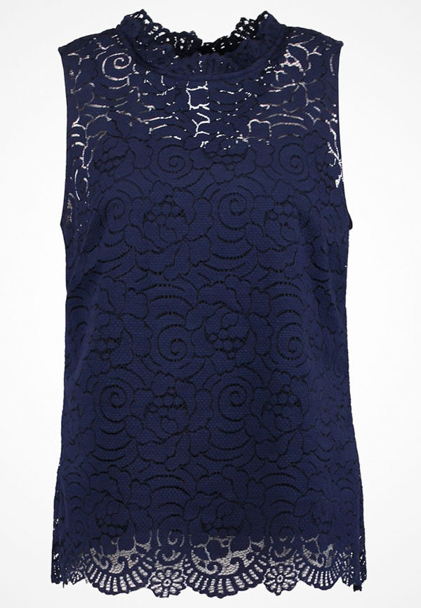 Banana Republic Blus preppy navy