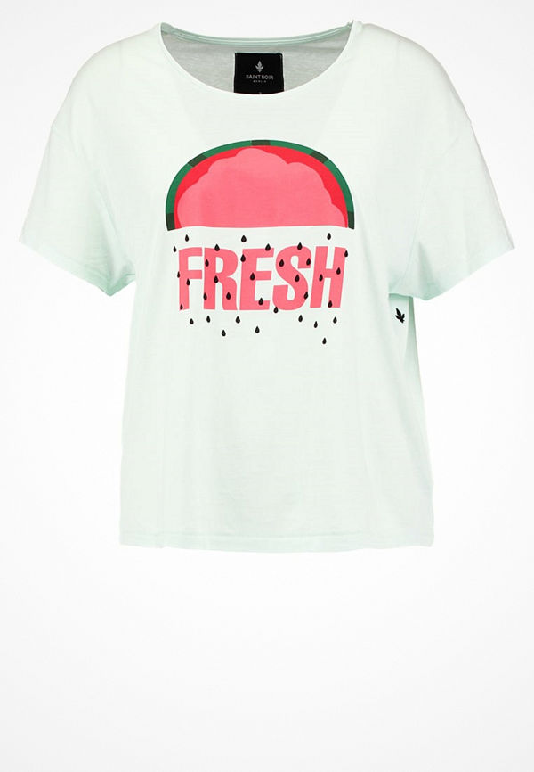 Saint Noir FRESH Tshirt med tryck pistachio