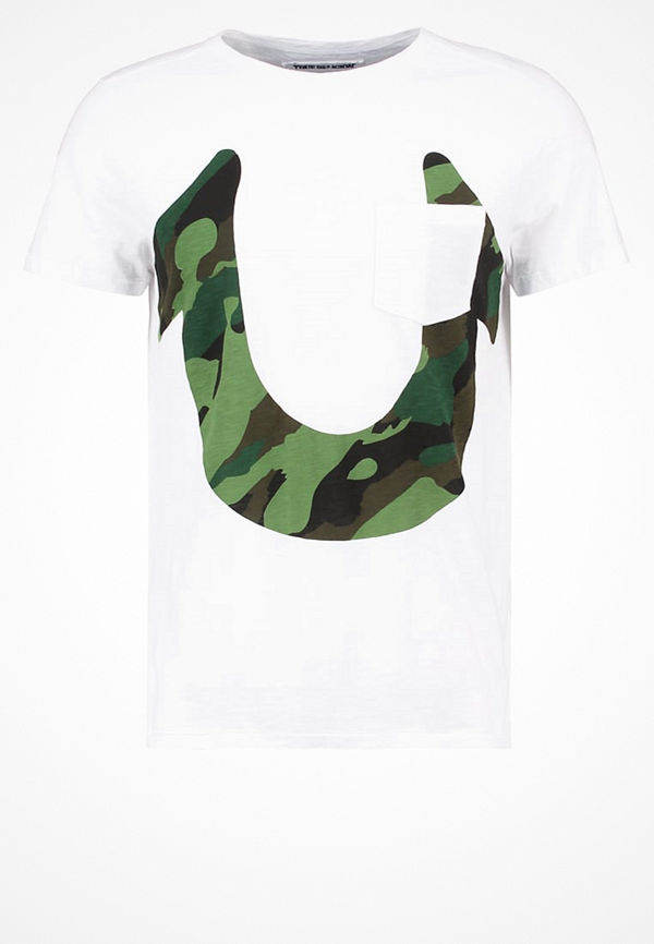 True Religion HORSESHOE SS Tshirt med tryck white