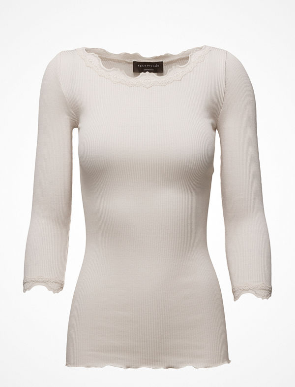 Rosemunde Silk T-Shirt Boat Neck Regular W/Vi