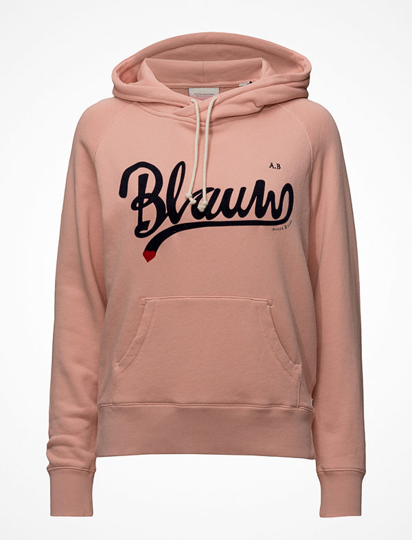 Scotch & Soda Hoodie With Blauw Chest Artwork