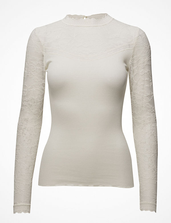 Rosemunde Silk T-Shirt Regular Ls W/Lace
