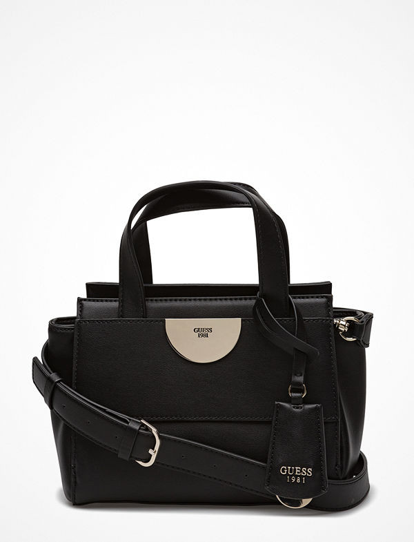 Guess svart axelväska Nuka Small Satchel