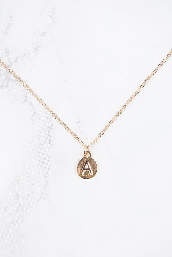 NA-KD Accessories Letter Charm Necklace - Smycken