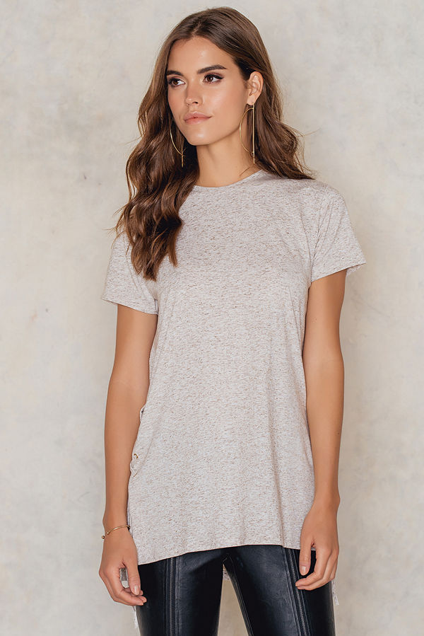 Sally & Circle Tyra lace-up tee