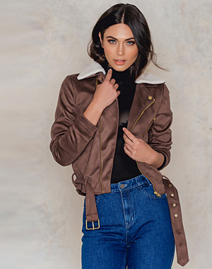 IMVEE Biker Suede Jacket
