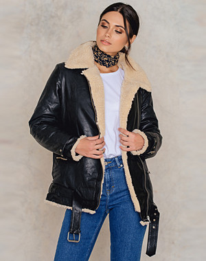IMVEE Loose Leather Jacket