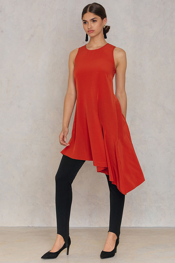 Trendyol Asymmetric Frill Dress - Festklänningar
