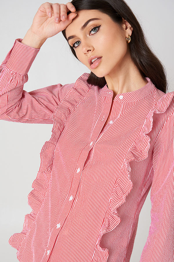 Rut & Circle Malina Stripe Shirt rosa multicolor