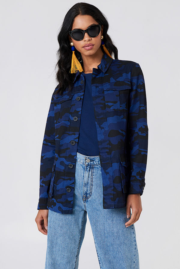NA-KD Army Jacket blå