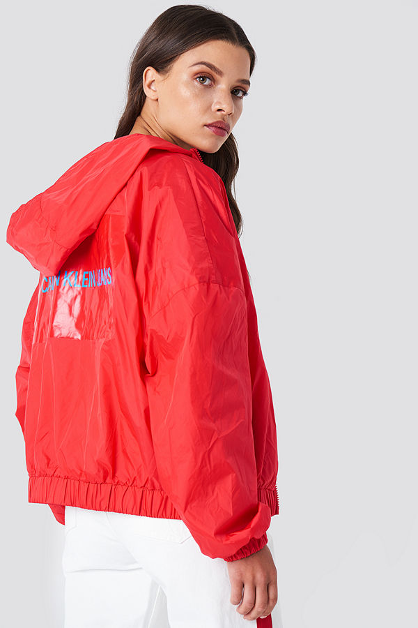 Calvin Klein Hooded Zip Up Nylon Windbreaker - Jackor
