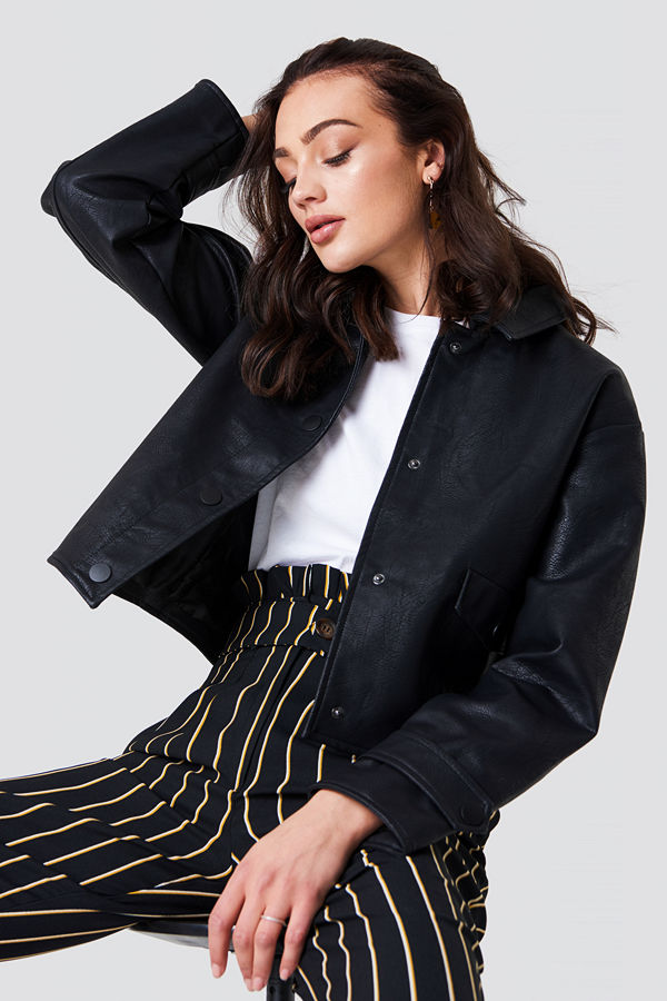 NA-KD Trend Short PU Jacket - Jackor