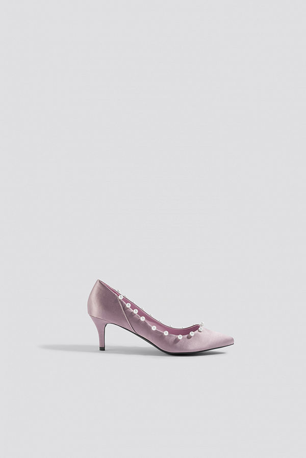 NA-KD Shoes Pearl Detail Pumps - Högklackat