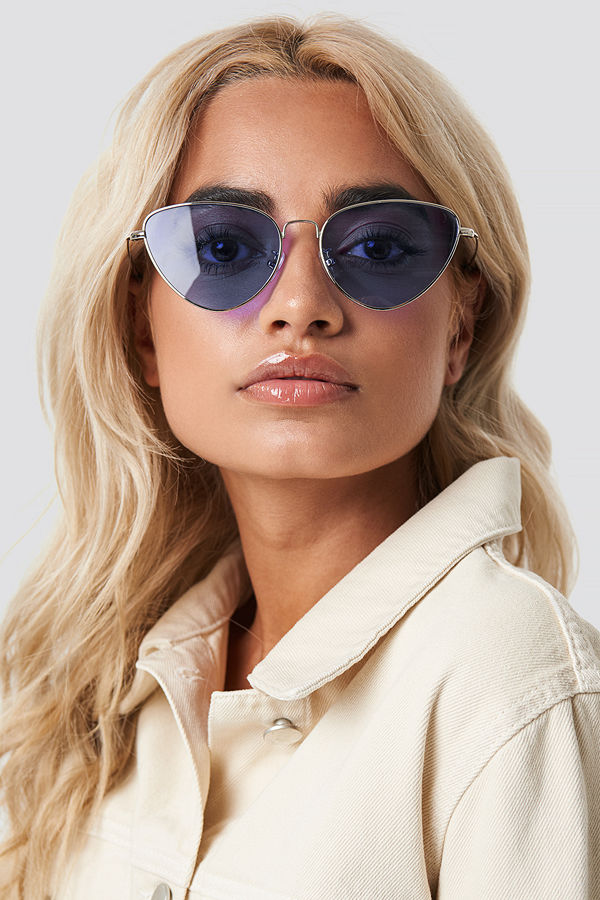 NA-KD Accessories Colored Cateye Sunglasses lila