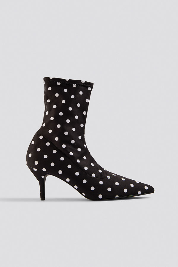 NA-KD Shoes Dotted Sock Boots svart