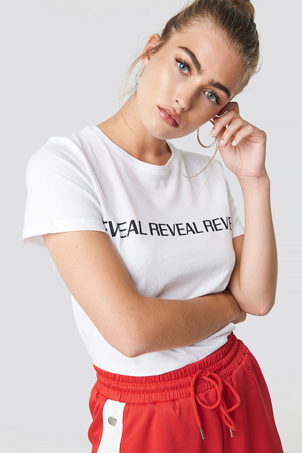 NA-KD Trend Reveal Basic Tee vit