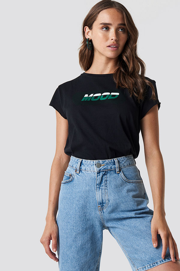 NA-KD Mood Raw Edge Tee