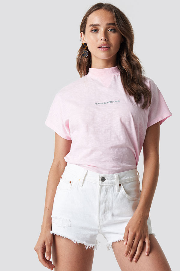 NA-KD Trend Nothing Personal Cap Sleeve Top