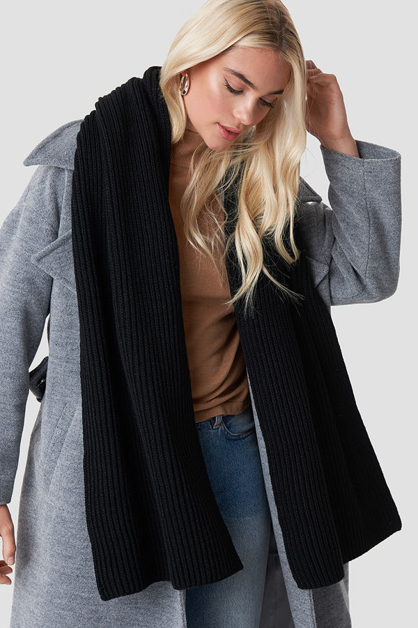 NA-KD Accessories Basic Knitted Scarf - Halsdukar & Sjalar