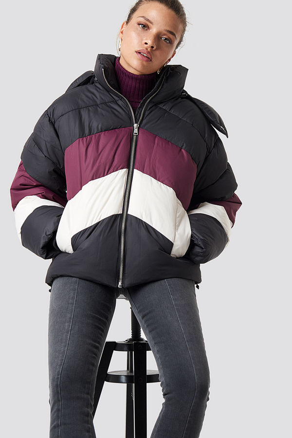 NA-KD Block Padded Jacket - Jackor